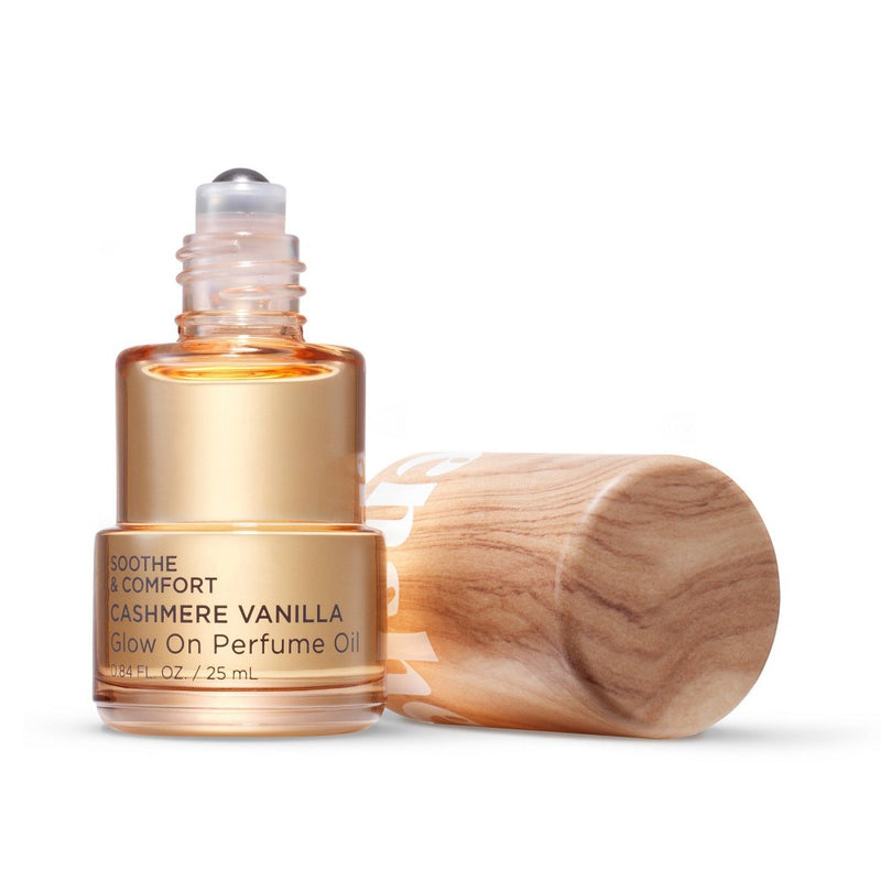 Being Frenshe Glow On Roll-On Fragrance with Essential Oils - Fresh Cashmere Vanilla - 0.84 fl oz