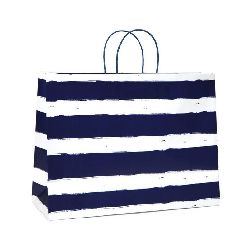 XL Vogue Bag Horizontal Navy Striped on White - Spritz