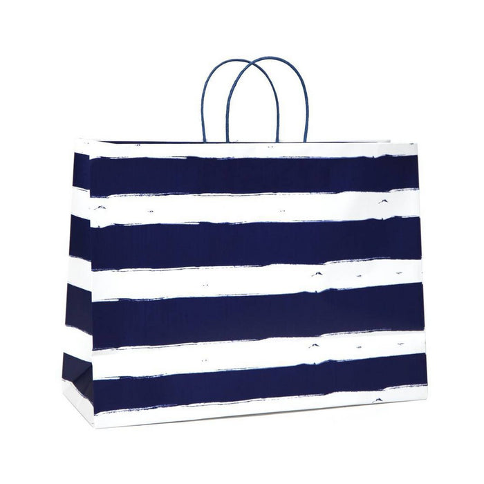 XL Vogue Bag Horizontal Navy Striped on White - Spritz