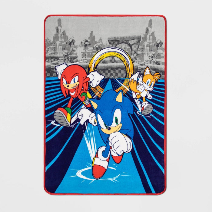46"x60" Sonic the Hedgehog Race Off Kids' Throw