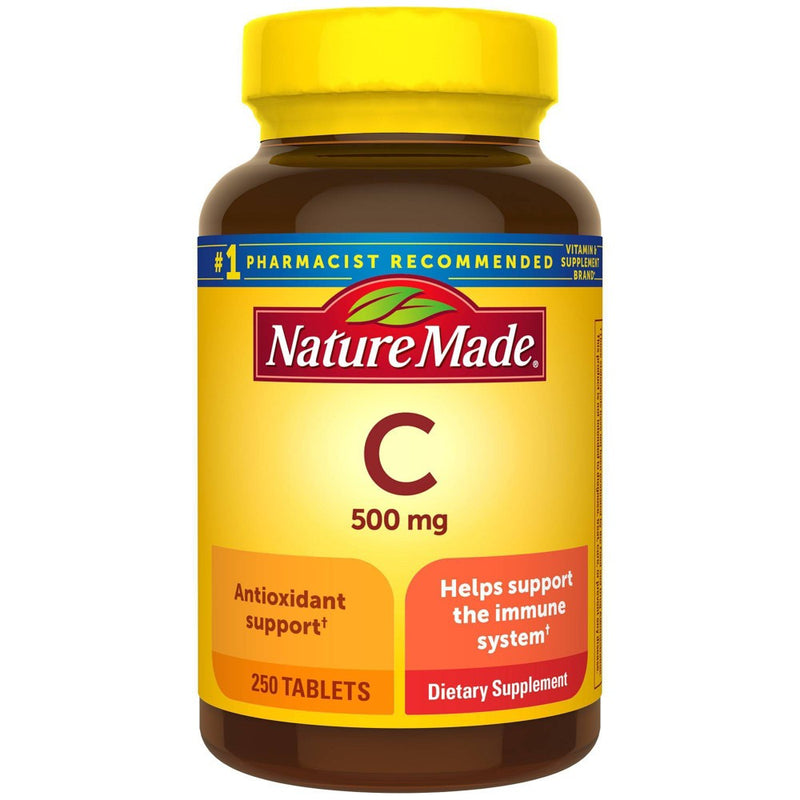 Nature Made Vitamin C 500mg Immune Support Supplement Caplets - 250ct