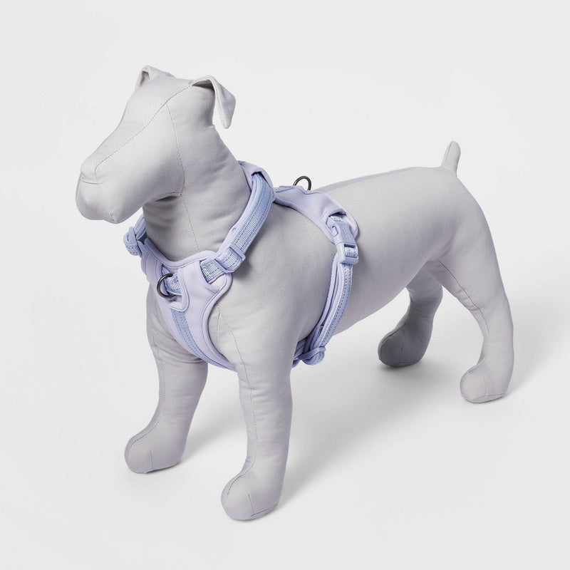 Reflective + Comfort Adjustable Dog Harness - Lilac - M - Boots & Barkley