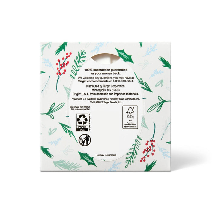 Holiday Ultra Soft Facial Tissue - Holly - 65ct - up & up