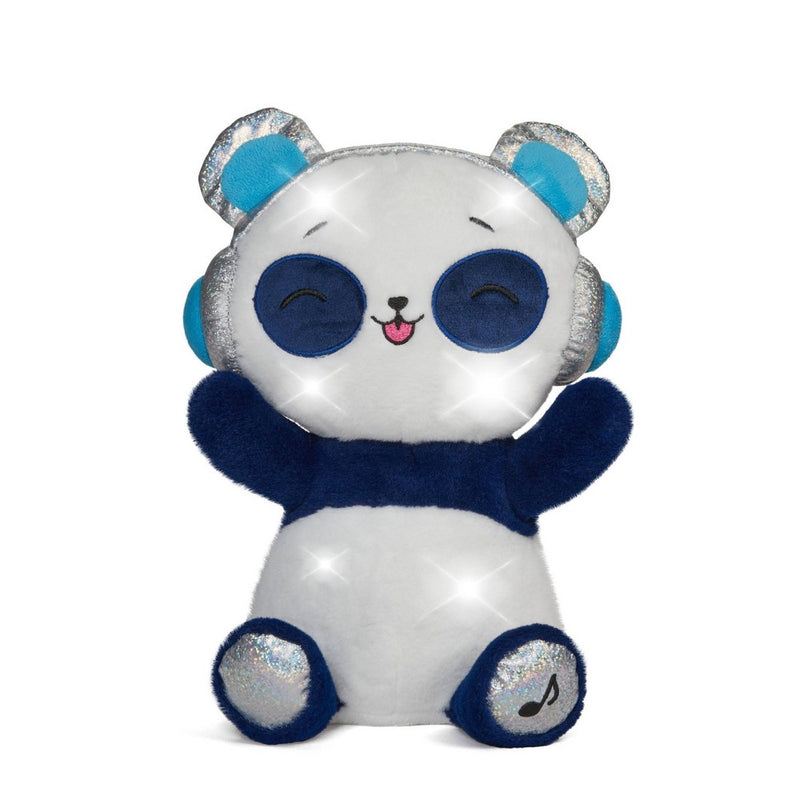 FAO Schwarz Glow Brights Plush with Lights and Sounds 13" DJ Panda