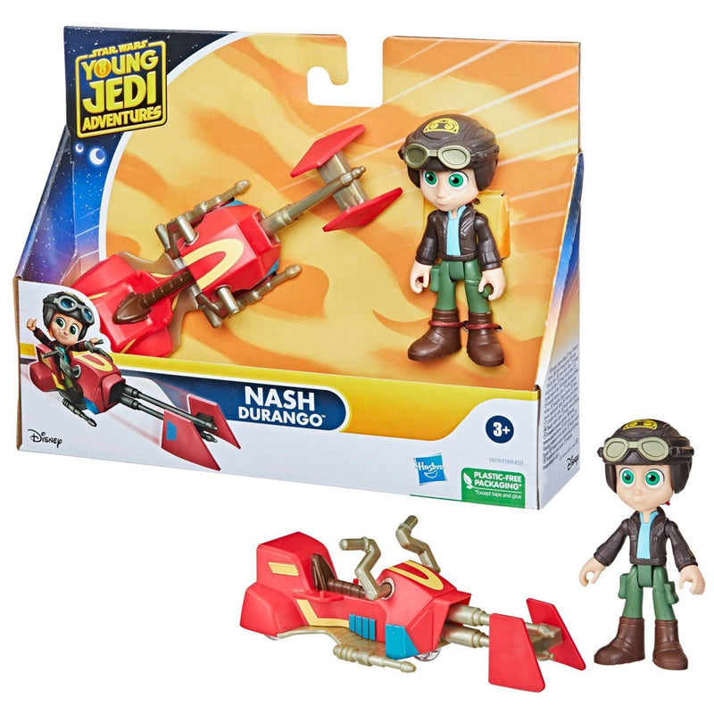 Star Wars Young Jedi Adventures Nash Durango and Speeder Bike Vehicle Set