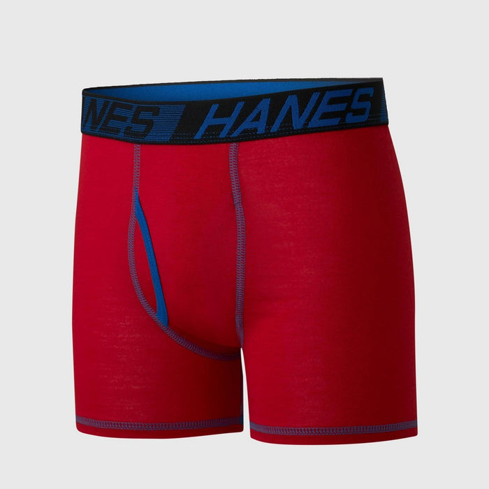 Hanes Boys' 5pk X-Temp Boxer Briefs - Red XL