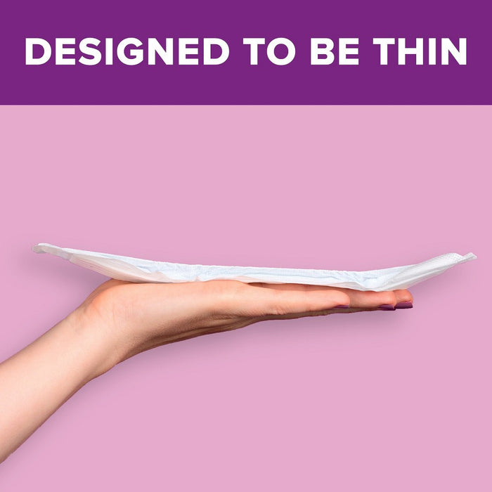 Poise Ultra Thin Moderate Absorbency Pads with Wings - Regular - 54ct