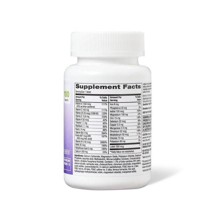 Women's 50+ Multivitamin Dietary Supplement Tablets- 100ct - up & up