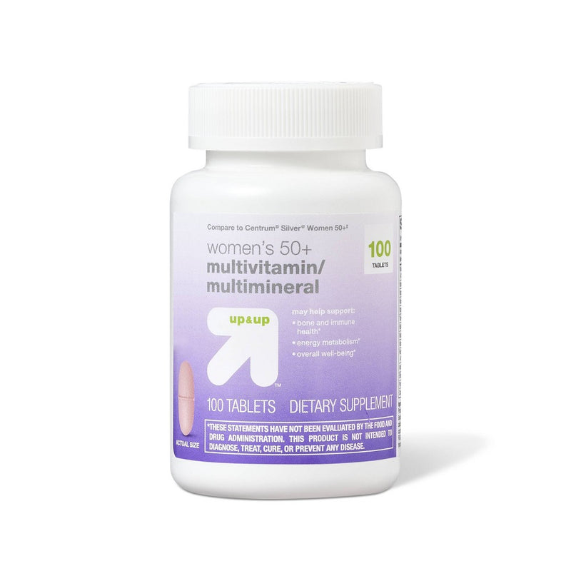 Women's 50+ Multivitamin Dietary Supplement Tablets- 100ct - up & up
