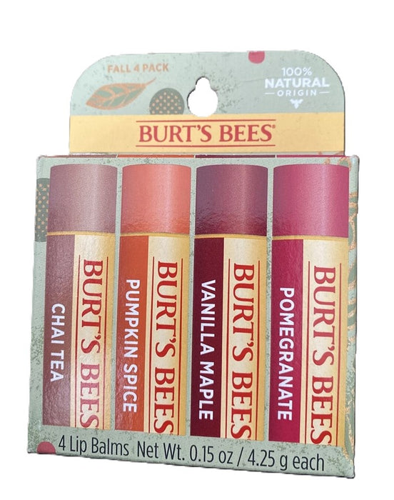 Burt's Bees Fall Lip Balms Gift Set - 0.6oz/4pk