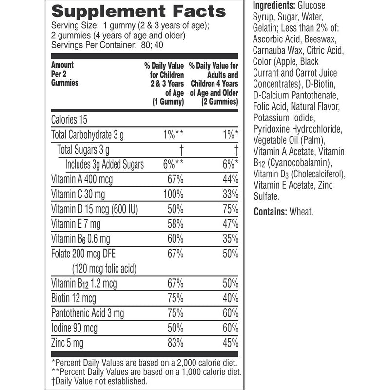 The Flintstones Kids' Complete Multivitamin Gummies - Mixed Fruit - 80ct