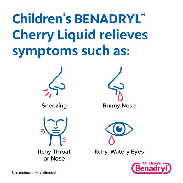 Children's Benadryl Allergy Relief Liquid - Cherry - Diphenhydramine - 8 fl oz