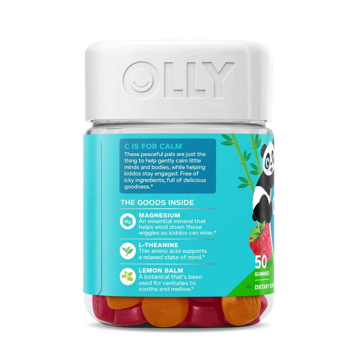 OLLY Kids Chillax Supplement Gummies with Magnesium, L-Theanine & Lemon Balm - Sunny Sherbet - 50ct