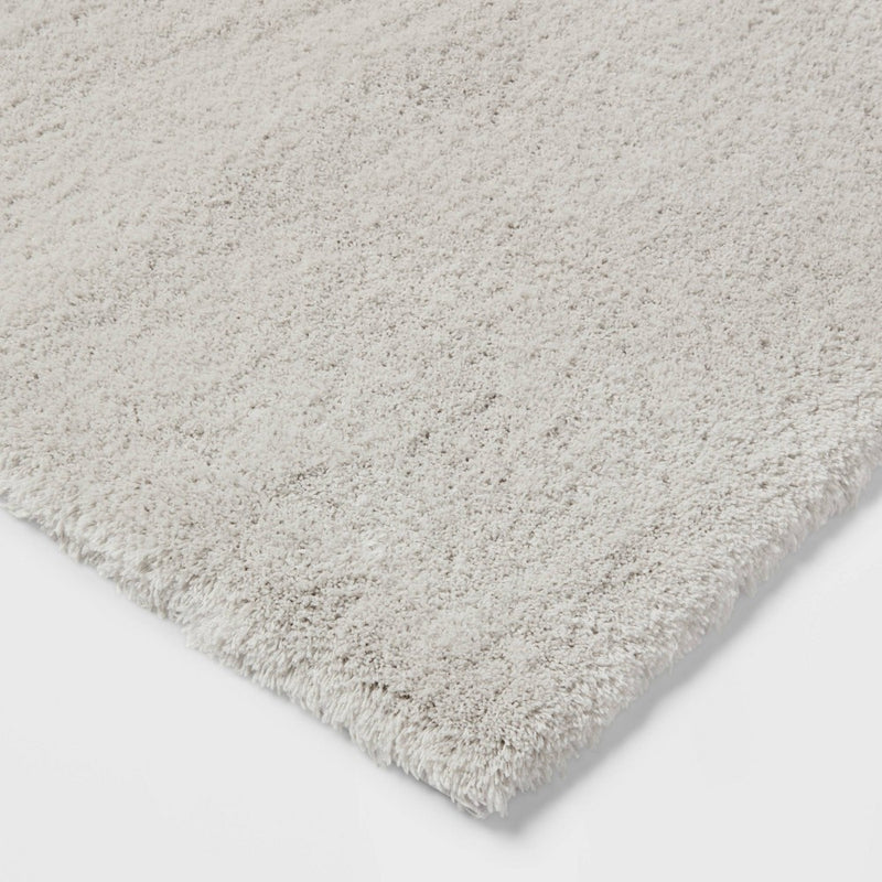 24"x40" Spa Plush Bath Rug Light Gray - Threshold