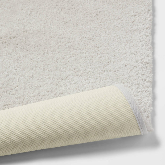 24"x40" Spa Plush Bath Rug Light Gray - Threshold