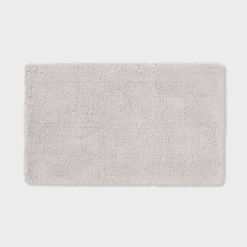 24"x40" Spa Plush Bath Rug Light Gray - Threshold