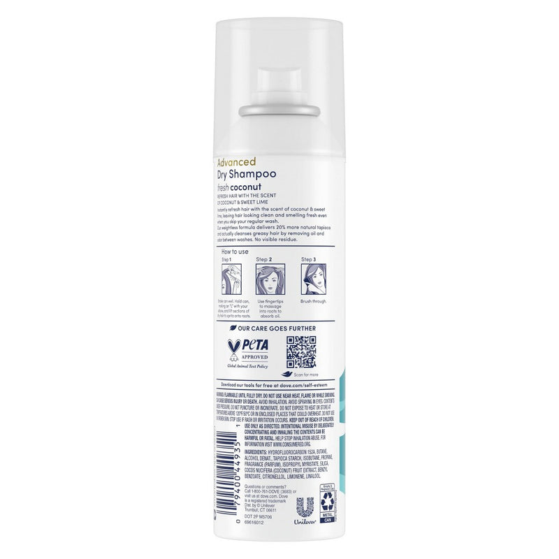 Dove Beauty Refresh + Care Fresh Coconut Dry Shampoo - 5oz