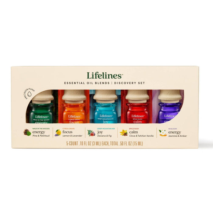 5pk Essential Oil Blend Discovery Set - Lifelines