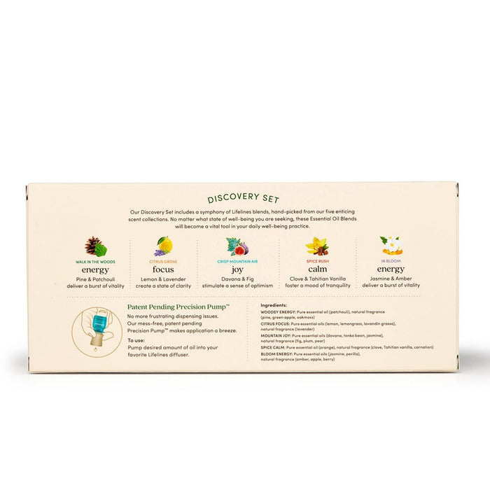 5pk Essential Oil Blend Discovery Set - Lifelines