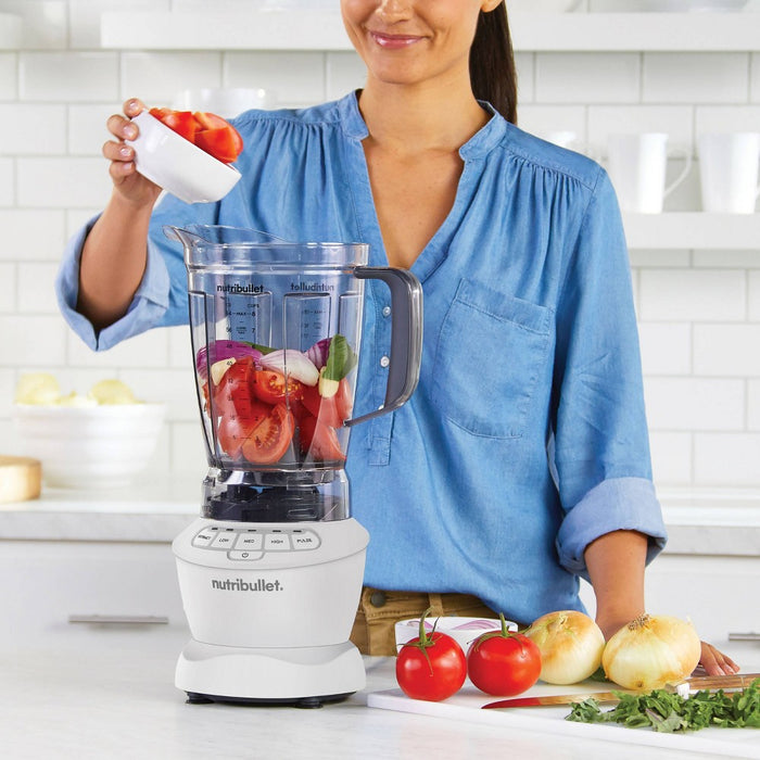 nutribullet Blender Full Size Combo 1200 Watt 640z NBF20500AW - Matte White
