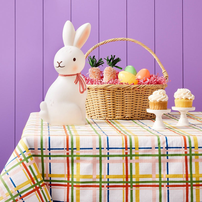 60"x84" Plaid Peva Easter Tablecloth - Spritz