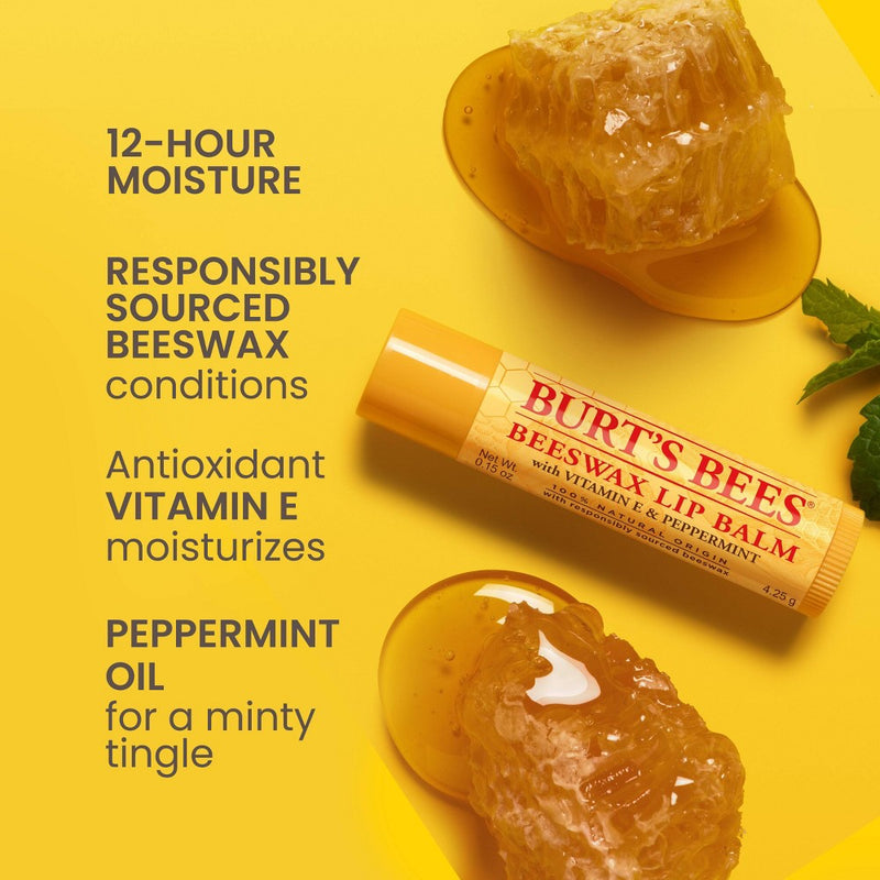 Burt's Bees Lip Balm - Beeswax - 2pk/0.30oz