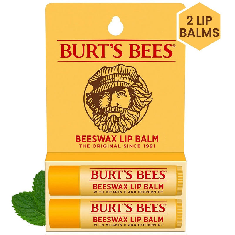 Burt's Bees Lip Balm - Beeswax - 2pk/0.30oz