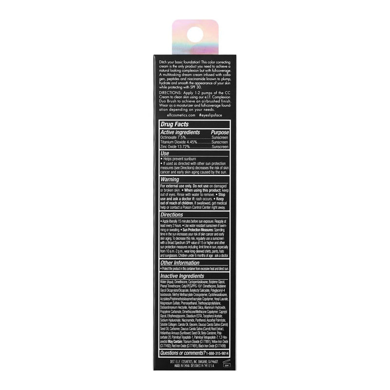 e.l.f. Camo CC Cream - 240 W Light - 1.05oz