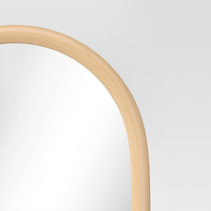20" x 65" Arch Floor Mirror Natural - Threshold (LOCAL PICKUP ONLY)