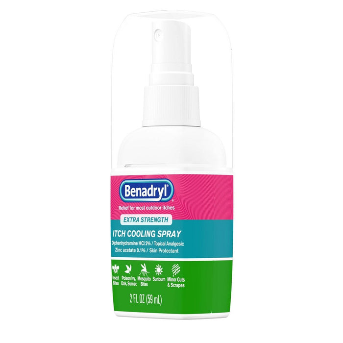 Benadryl Extra Strength Anti-Itch Cooling Spray - Travel Size - 2 fl oz