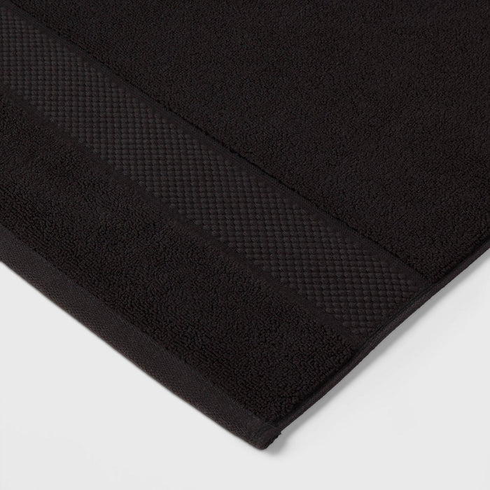 Performance Plus Towel Bath Mat Black - Threshold