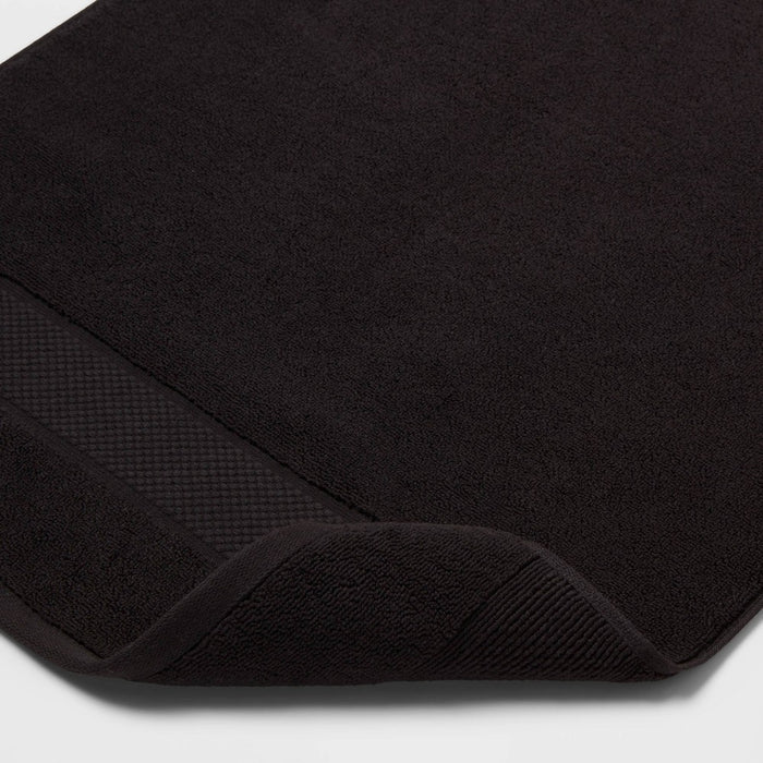 Performance Plus Towel Bath Mat Black - Threshold