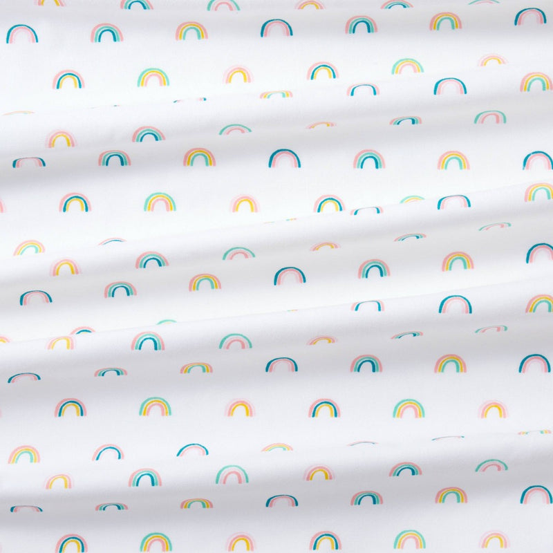Fitted Crib Sheet Rainbows - Cloud Island