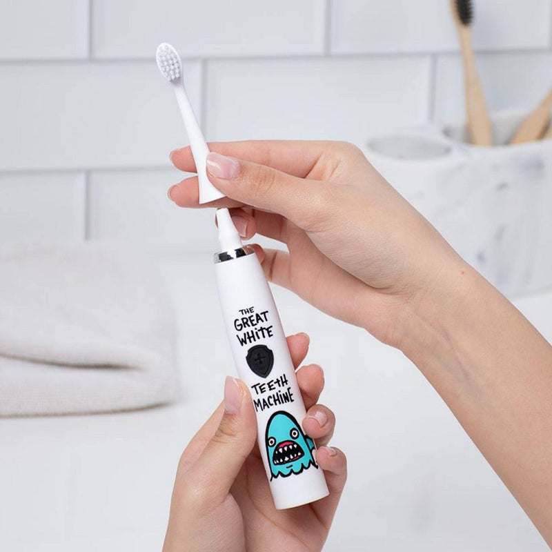 Made by Dentists Kids' Rechargeable Electric Toothbrush with 2 Replacement Toothbrush Heads and Charger - Shark