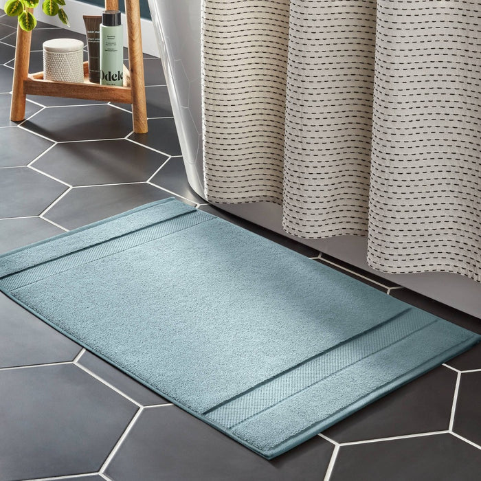 Performance Plus Towel Bath Mat Aqua - Threshold