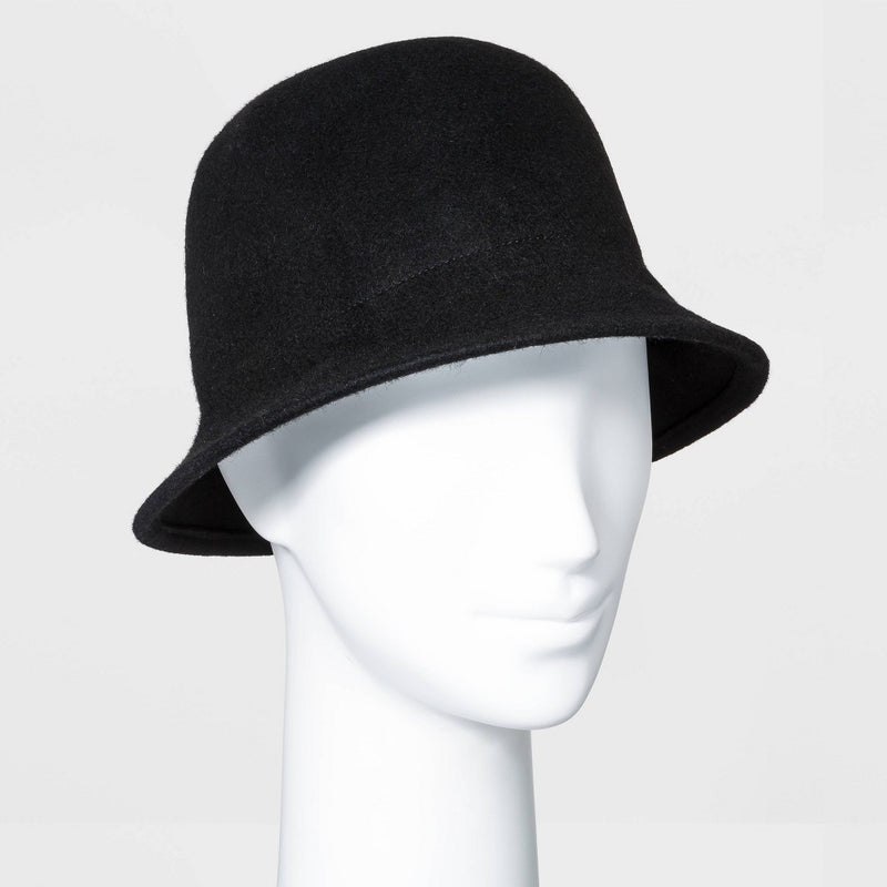 Felt Cloche Hat - A New Day Black