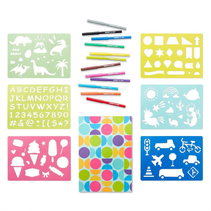 20pc Super Sketches Stencil Set - Mondo Llama