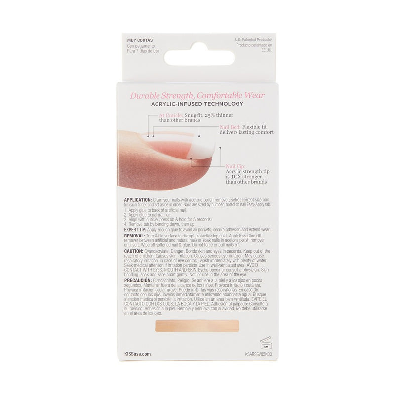 KISS Products Salon Acrylic Fake Nails Kit - Pet Peeve - 31ct