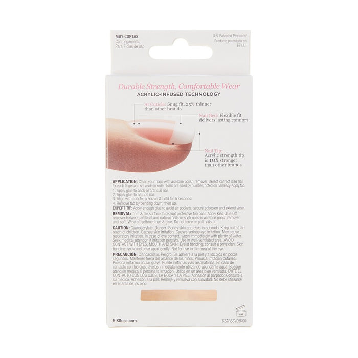 KISS Products Salon Acrylic Fake Nails Kit - Pet Peeve - 31ct
