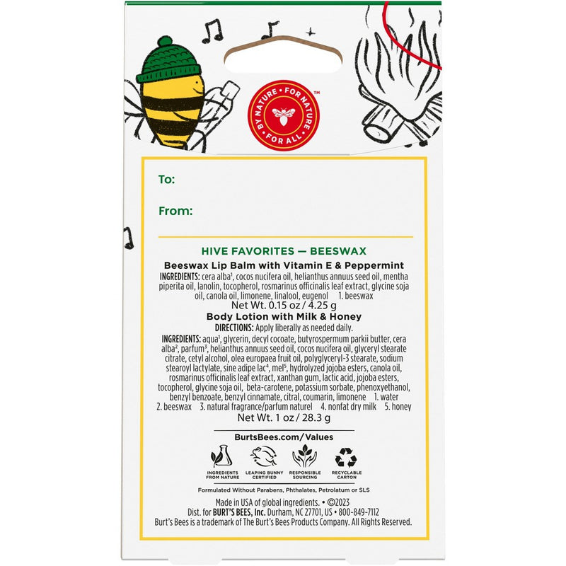 Burt's Bees Hive Favorites Beeswax Lip Balms Gift Set - 2pc