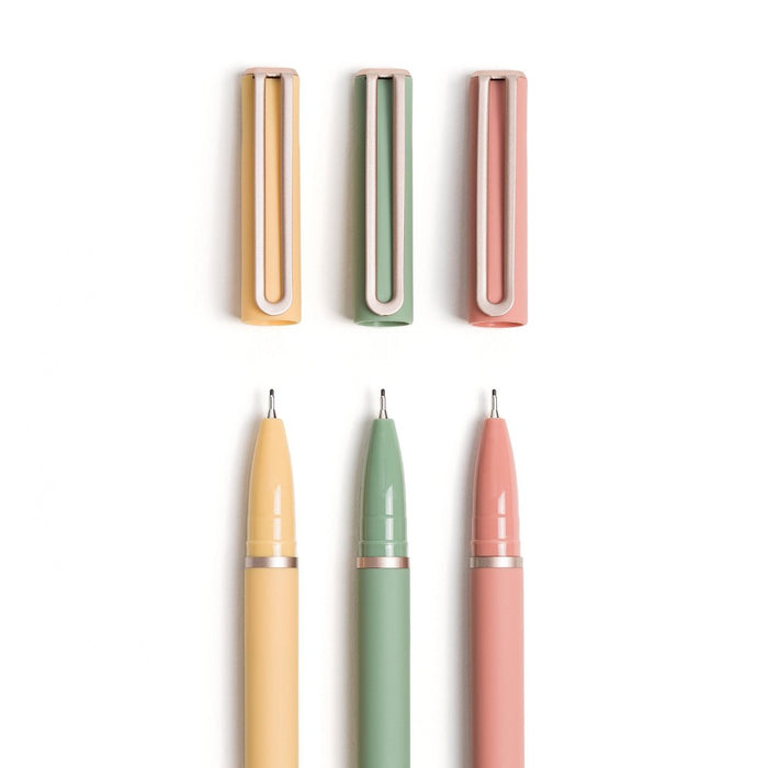 U Brands 3ct Soft Touch Felt Tip Pens - Rose Gold Accents
