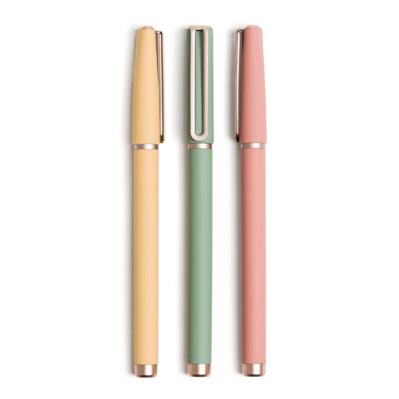 U Brands 3ct Soft Touch Felt Tip Pens - Rose Gold Accents