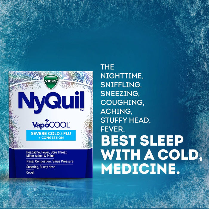 Vicks DayQuil & NyQuil Severe VapoCOOL Cold & Flu Medicine Caplets - 24ct