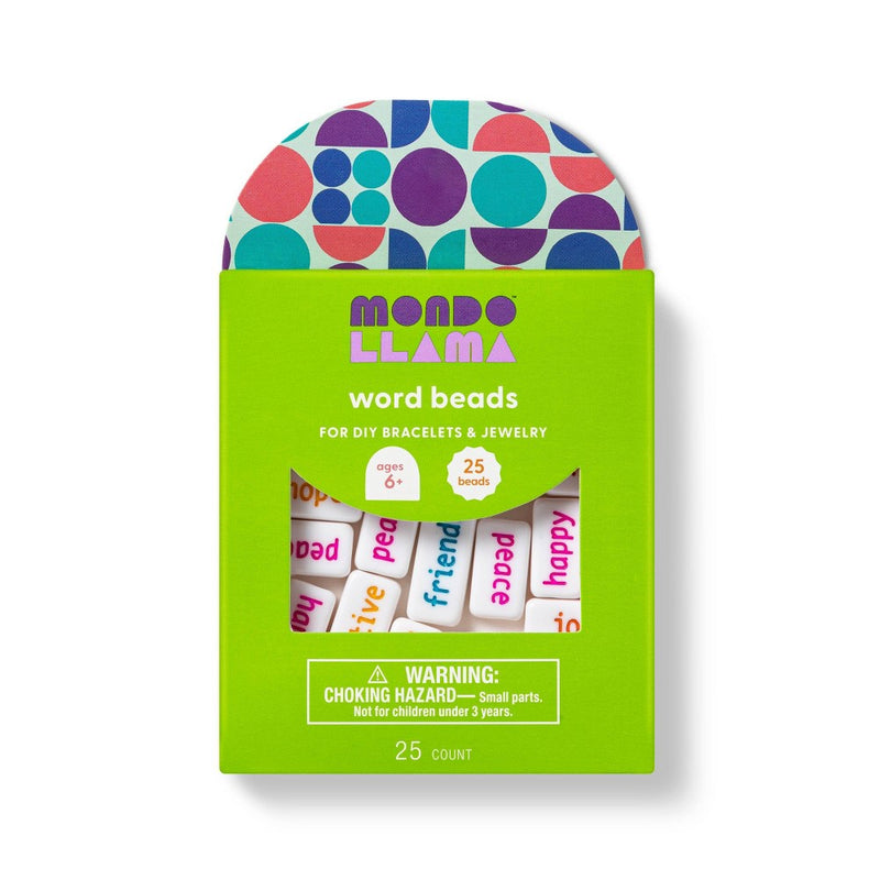 Word Tile Beads - Mondo Llama