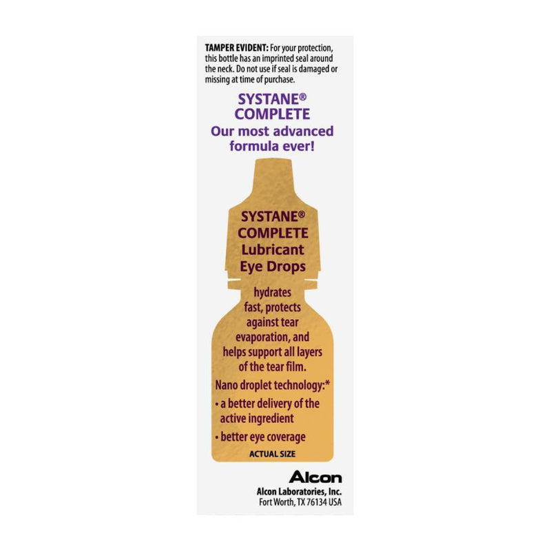 Systane Complete Eye Drops - 0.34 fl oz