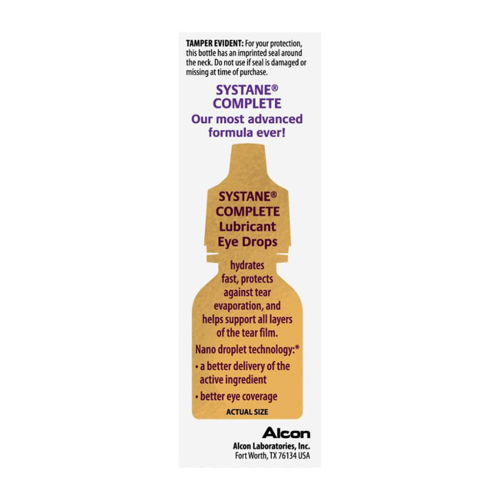 Systane Complete Eye Drops - 0.34 fl oz