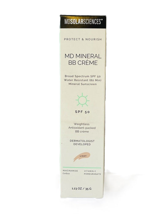 MDSolarSciences MD Mineral BB Cream - Light - SPF50 - 1.23oz EXP: 08/2025