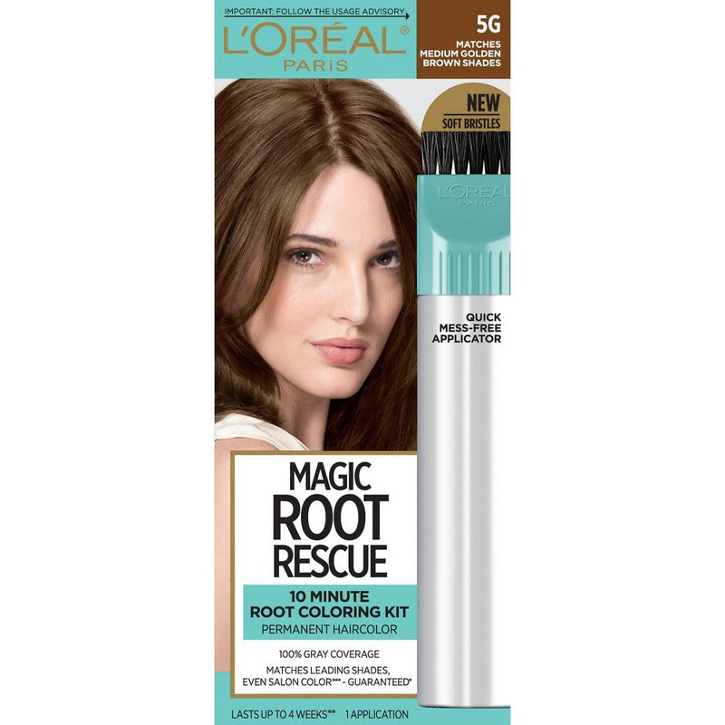 L'Oreal Paris Root Rescue Permanent Hair Color - Medium Golden Brown 5G