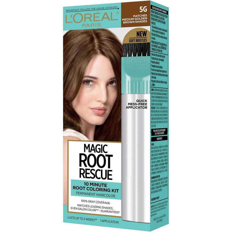L'Oreal Paris Root Rescue Permanent Hair Color - Medium Golden Brown 5G