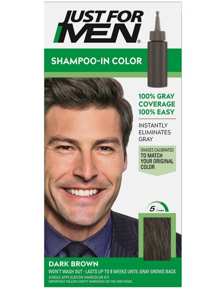 PACK OF 3!!!! Just For Men Shampoo In Dark Brown H-45